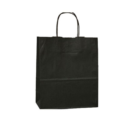 Black Take Away Bags with Twisted Handle