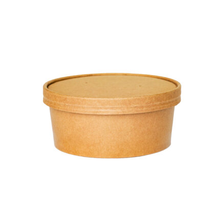 Brown Kraft Round Bowl