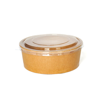 Brown Kraft Round Bowl