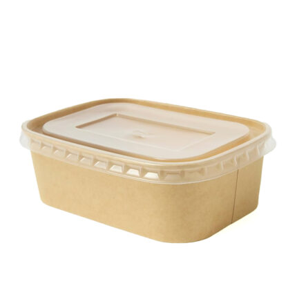 Kraft Rectangle Container + LidS