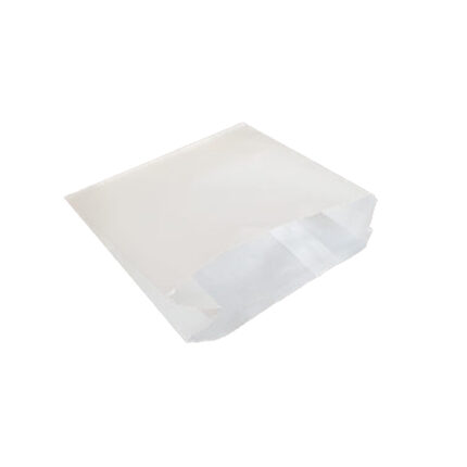 White PE Coated Burger Pouches
