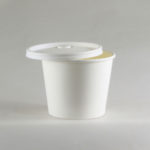 Single wall white bowls & lids