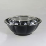 Black salad bowls & lids