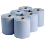 Paper tissue rolls - Blue
