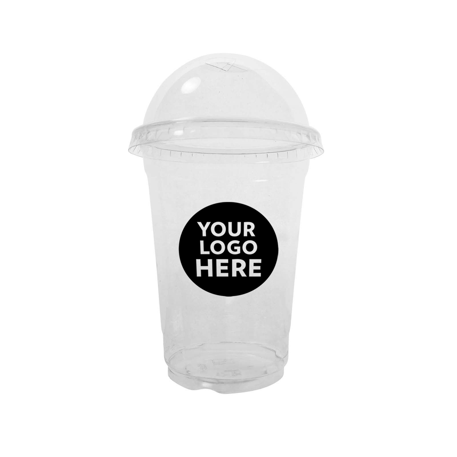 Clear PET Juice Cups + Dome Lids